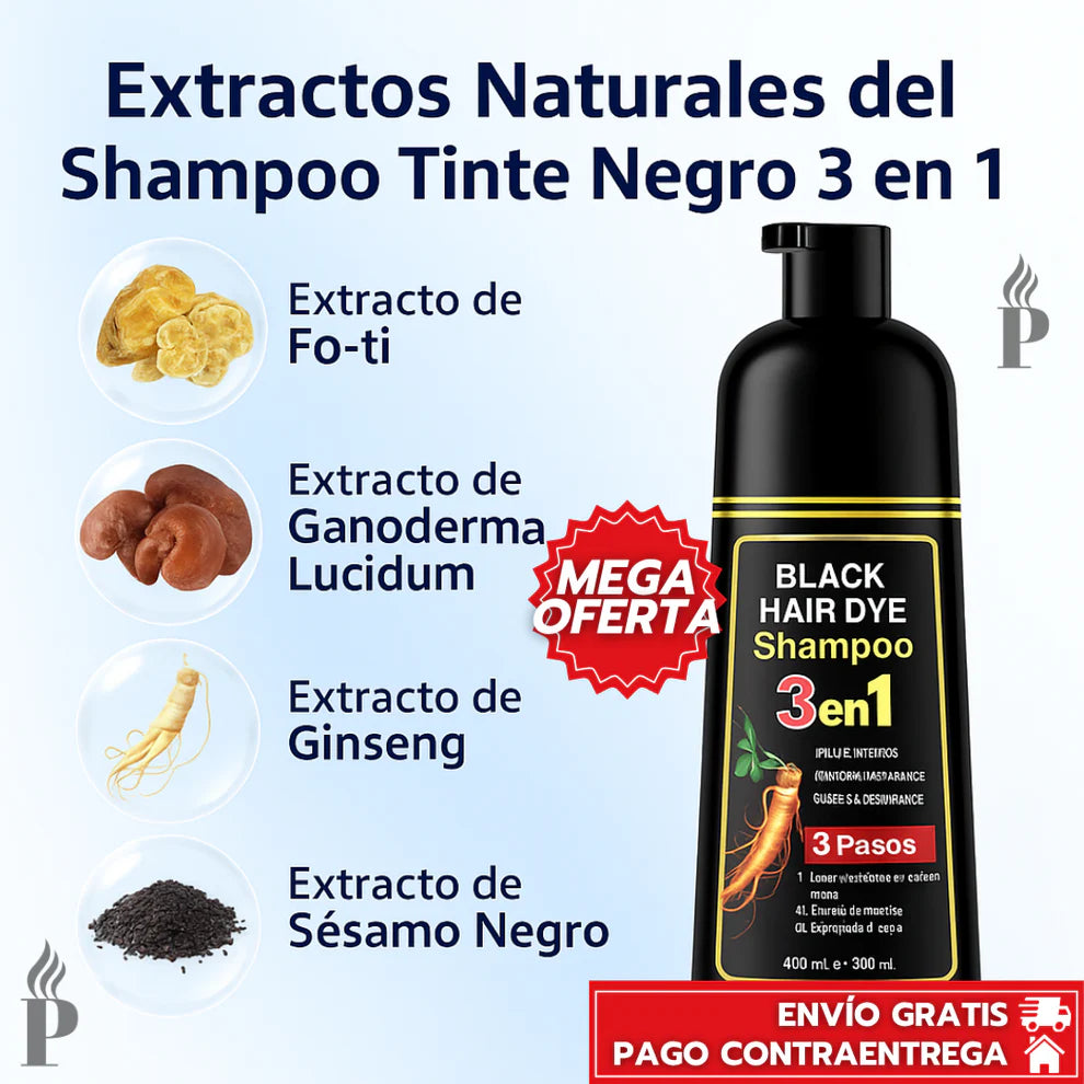 SAMPOOO🍃BLACK HAIR DYE